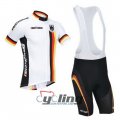 2013 Germany Cycling Jersey and Bib Shorts Kit White Black