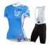 2015 Women SDSI Cycling Jersey and Bib Shorts Kit Blue White