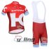 2016 Katusha Cycling Jersey and Bib Shorts Kit White Red