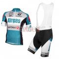 D3 Devo Airgas Cycling Jersey Kit Short Sleeve 2015 blue and black