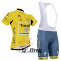 2016 Tinkoff Cycling Jersey and Bib Shorts Kit Yellow Black