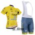 2016 Tinkoff Cycling Jersey and Bib Shorts Kit Yellow Black
