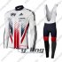 2016 Sky Long Sleeve Cycling Jersey and Bib Pants Kits White