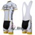 2009 Trek Cycling Jersey and Bib Shorts Kit White Yellow