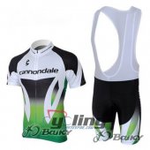 2012 Cannondale Garmin Cycling Jersey and Bib Shorts Kit Green White