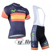 2014 Movistar Team Cycling Jersey and Bib Shorts Kit Black O