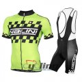 2015 Nalini Cycling Jersey and Bib Shorts Kit Black Green