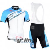 2015 Sidi Cycling Jersey and Bib Shorts Kit Sky Blue White