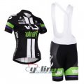 2015 Women Liv Cycling Jersey and Bib Shorts Kit White Black