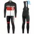 2016 Scott Long Sleeve Cycling Jersey and Bib Pants Kit Black Red