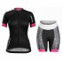 2016 Women Trek Cycling Jersey and Bib Shorts Kit Black White