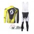 2013 Scott Long Sleeve Cycling Jersey and Bib Pants Kits Black A