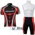2012 Specialized Cycling Jersey and Bib Shorts Kit Black Red