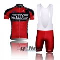 2015 Bmc Cycling Jersey and Bib Shorts Kit Red Black