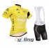 2015 Tour De France Cycling Jersey and Bib Shorts Kit Yellow