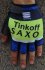 2016 Saxo Bank Tinkoff Cycling Gloves blue