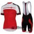 2016 Castelli Cycling Jersey and Bib Shorts Kit Red White Re