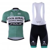 2017 Caja Rural Cycling Jersey and Bib Shorts Kit green