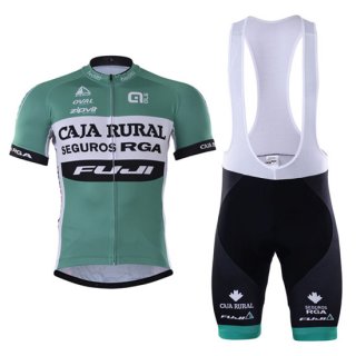 2017 Caja Rural Cycling Jersey and Bib Shorts Kit green