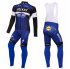 2016 Etixx Quick Step Long Sleeve Cycling Jersey and Bib Pants Kit Blue Black