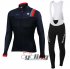 2016 Sportful Long Sleeve Cycling Jersey and Bib Pants Kit Red Black