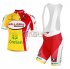 Wallonie Bruxelles Cycling Jersey Kit Short Sleeve 2013 yellow and red