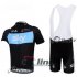 2012 Sky Cycling Jersey and Bib Shorts Kit Black Blue
