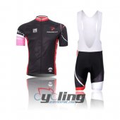 2013 Pinarello Cycling Jersey and Bib Shorts Kit Black Red