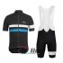 2015 Rapha Cycling Jersey and Bib Shorts Kit Black Blue