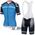 2016 Castelli Cycling Jersey and Bib Shorts Kit Black Blue