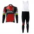 2017 BMC Long Sleeve Cycling Jersey and Bib Pants Kit red white