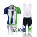 2013 Cannondale Garmin Cycling Jersey and Bib Shorts Kit Green White