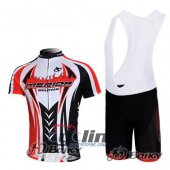 2014 Merida Cycling Jersey and Bib Shorts Kit Black Red