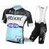 2016 Etixx Quick step Cycling Jersey and Bib Shorts Kit Black Sky Blue