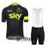 2016 Sky Cycling Jersey and Bib Shorts Kit Green Black