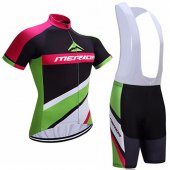 2017 Merida Cycling Jersey and Bib Shorts Kit red green
