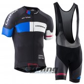 2017 Orbea Cycling Jersey and Bib Shorts Kit Black Blue