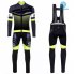 2016 Santini Long Sleeve Cycling Jersey and Bib Pants Kit Yellow Black