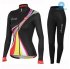 2016 Women Castelli Long Sleeve Cycling Jersey and Bib Pants Kit Black Red