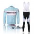 2011 Bianchi Long Sleeve Cycling Jersey and Bib Pants Kits White