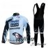 2012 SaxoBank Long Sleeve Cycling Jersey and Bib Pants Kits Blue