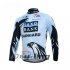 2012 SaxoBank Long Sleeve Cycling Jersey and Bib Pants Kits Blue