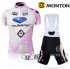 2011 Women Subaru Cycling Jersey and Bib Shorts Kit Pink Whi