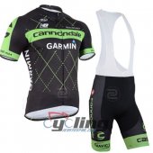 2015 Cannondale Garmin Cycling Jersey and Bib Shorts Kit Green Black