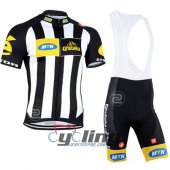 2015 Mtn Cycling Jersey and Bib Shorts Kit Black White