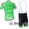 2016 Cannondale Garmin Cycling Jersey and Bib Shorts Kit Green