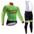 2017 Conondale Drapac Long Sleeve Cycling Jersey and Bib Pants Kit green