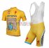 Astana Cycling Jersey Kit Short Sleeve 2014 yellow