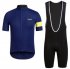 2016 Rapha Cycling Jersey and Bib Shorts Kit Blue Black