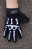 Skull Cycling Gloves black and white